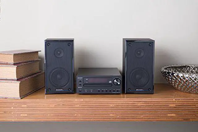 Alt view image 14 of 14 - Sharp XLHF102B HI Fi Component MicroSystem with Bluetooth