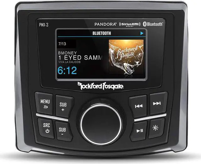 Alt view image 14 of 20 - Rockford Fosgate PMX-3 Punch Marine/Motorsport 2.7" Digital Media Receiver