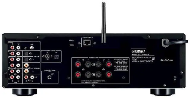Alt view image 2 of 6 - YAMAHA R-N600A Stereo Network receiver with Wi-Fi, Bluetooth, and Apple AirPlay 2 -Silver