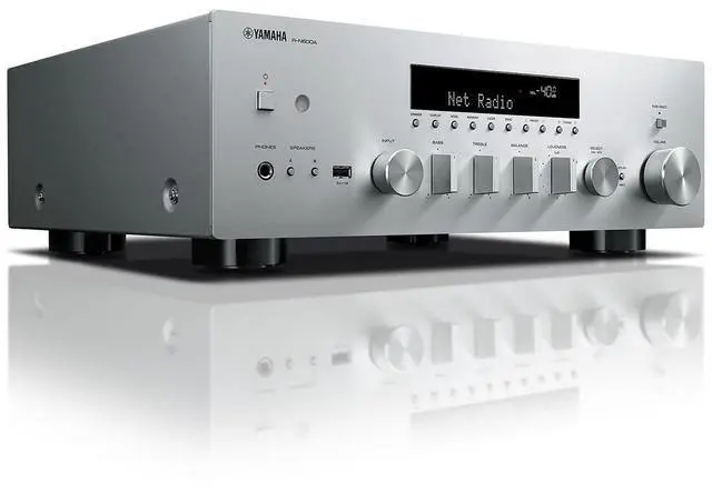 Alt view image 3 of 6 - YAMAHA R-N600A Stereo Network receiver with Wi-Fi, Bluetooth, and Apple AirPlay 2 -Silver