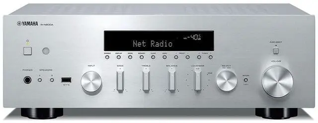 Alt view image 4 of 6 - YAMAHA R-N600A Stereo Network receiver with Wi-Fi, Bluetooth, and Apple AirPlay 2 -Silver