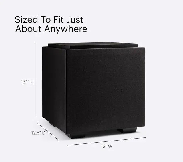 Alt view image 3 of 7 - Definitive Technology Descend DN8 8" Subwoofer (2021 Model) - Digitally Optimized for Movies & Music, New 3XR Architecture, 500W Peak Class D Amplifier & (2) Pressure-Coupled 8" Bass Radiators, Black