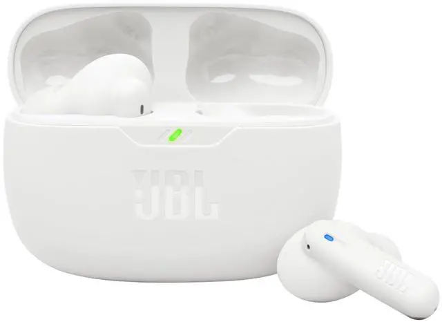 Alt view image 4 of 7 - JBL Vibe Beam 2 - True Wireless Noise Cancelling Earbuds Pure Bass Sound & Smart Ambient Technology, 4mics for Crisp, Clear Calls, up to 40Hrs of Playback, IP54 Dust & Water Resistant (White)