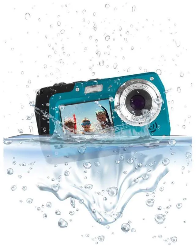 Alt view image 15 of 15 - Minolta MN40WP-BL 48.0-Megapixel Waterproof Digital Camera (Blue)
