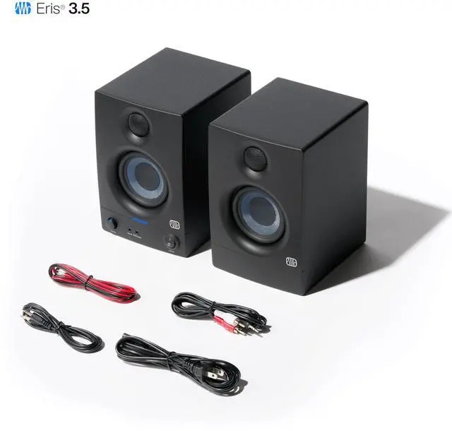 Alt view image 14 of 14 - PreSonus Eris 3.5 3.5" 50W Active Media Reference Monitor, Pair, Black