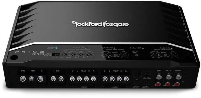 Alt view image 13 of 17 - Rockford Fosgate R2-750X5 Prime Series 5-channel car amplifier  50W RMS x 4