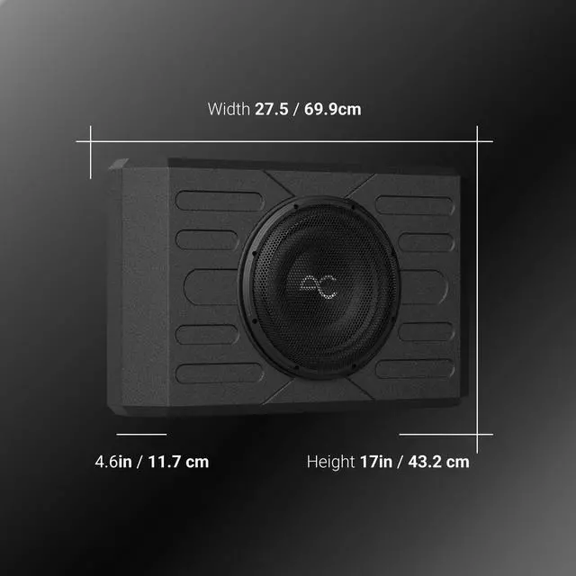 Alt view image 15 of 18 - Stinger TXFBB12 800 Watt Subwoofer Enclosure for 2021-Up Ford Bronco Tailgate