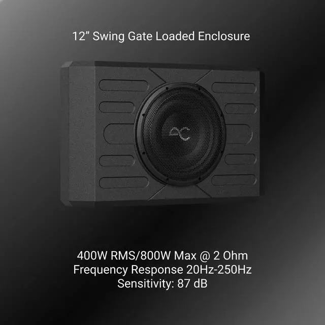 Alt view image 13 of 18 - Stinger TXFBB12 800 Watt Subwoofer Enclosure for 2021-Up Ford Bronco Tailgate
