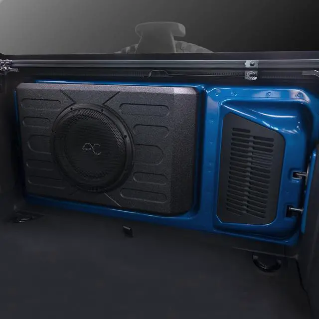 Alt view image 18 of 18 - Stinger TXFBB12 800 Watt Subwoofer Enclosure for 2021-Up Ford Bronco Tailgate