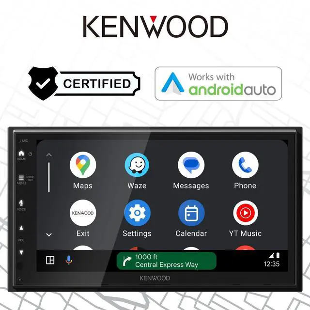 Alt view image 13 of 18 - Kenwood DMX5710 6.8 inch Digital Multimedia Bluetooth Receiver with Apple CarPlay and Android Auto