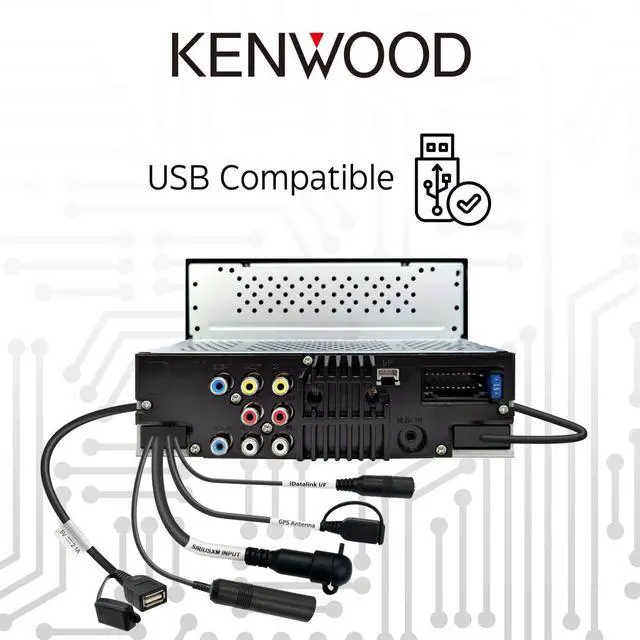 Alt view image 15 of 18 - Kenwood DMX5710 6.8 inch Digital Multimedia Bluetooth Receiver with Apple CarPlay and Android Auto