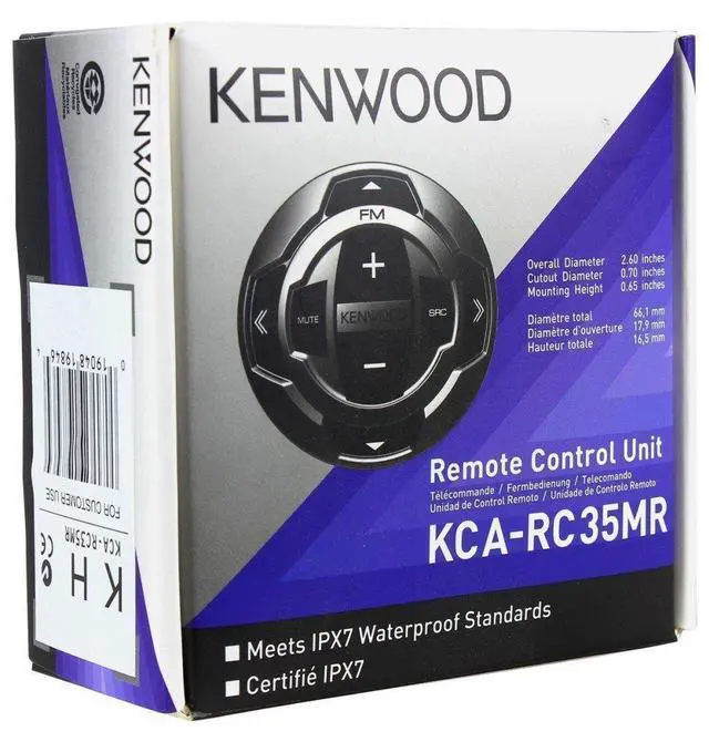 Alt view image 3 of 3 - Kenwood KCA-RC35MR Remote for KMR700U/550U/350U