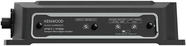 Alt view image 7 of 10 - Kenwood KAC-M5001 Compact Mono Marine Subwoofer Amplifier