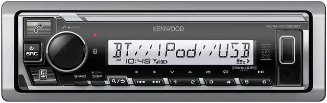 Alt view image 15 of 19 - Kenwood KMR-M332BT Marine Digital Media Receiver with Bluetooth