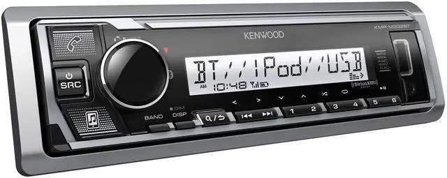 Alt view image 16 of 19 - Kenwood KMR-M332BT Marine Digital Media Receiver with Bluetooth