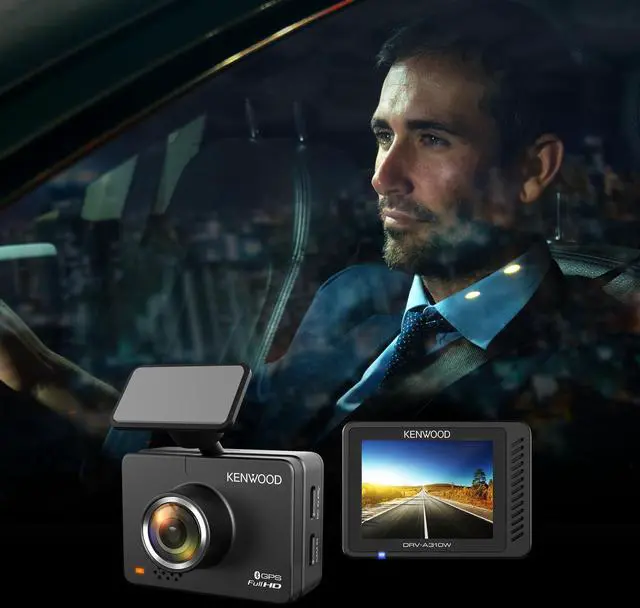 Alt view image 11 of 11 - Kenwood DRVA310W GPS Integrated Dashboard Camera with Wireless Link