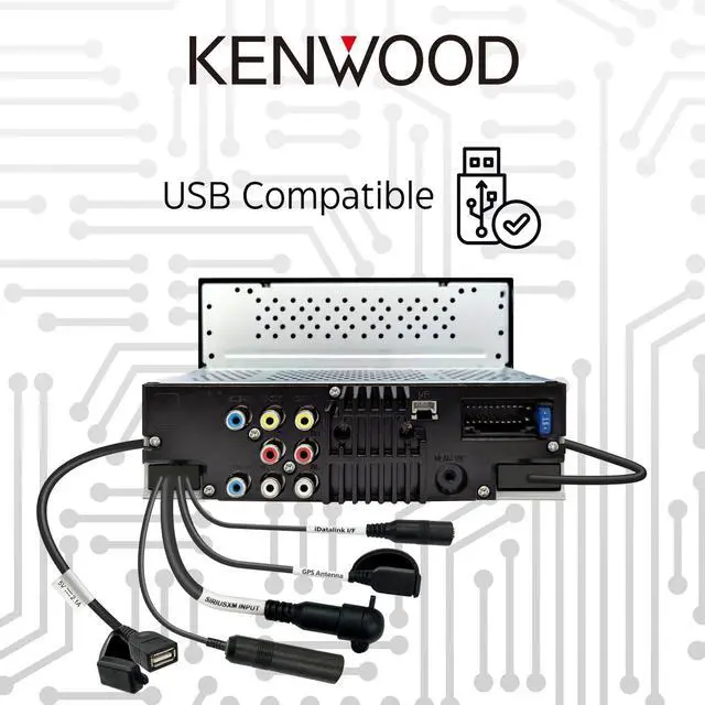 Alt view image 18 of 20 - Kenwood DMX709 6.8 inch Digital Multimedia Receiver With Built-in Bluetooth