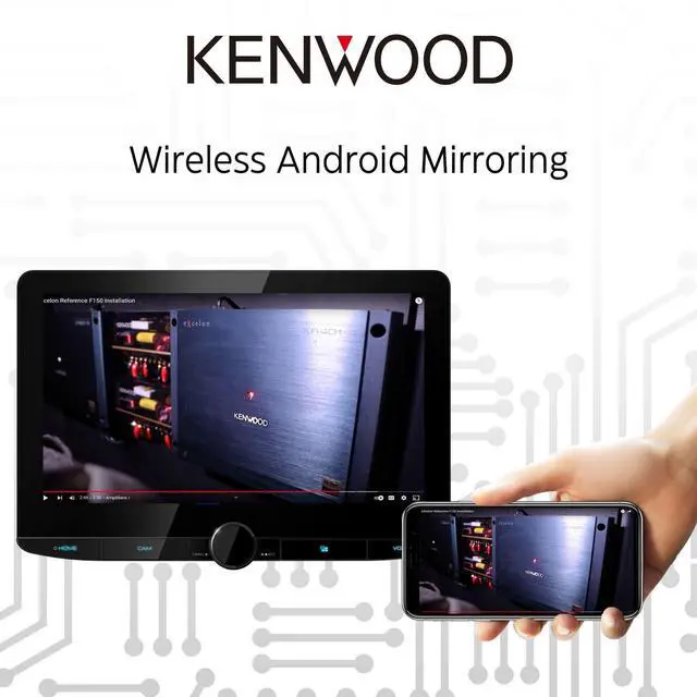 Alt view image 11 of 13 - Kenwood DMX1037S 10.1" High Definition Car Stereo Receiver with Capacitive Touch Panel