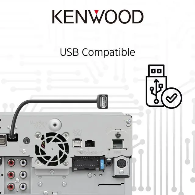 Alt view image 12 of 13 - Kenwood DMX1037S 10.1" High Definition Car Stereo Receiver with Capacitive Touch Panel