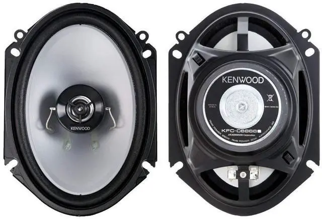 Alt view image 11 of 14 - Kenwood KFC-C6866S 6" x 8" 2-Way Car Audio Coaxial Speakers