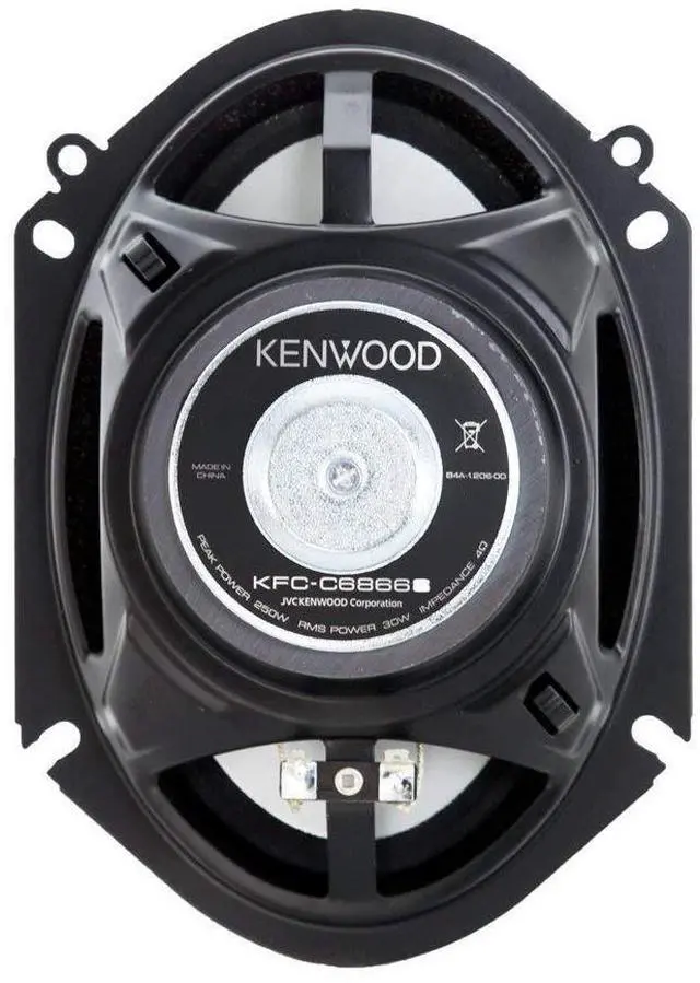 Alt view image 10 of 14 - Kenwood KFC-C6866S 6" x 8" 2-Way Car Audio Coaxial Speakers