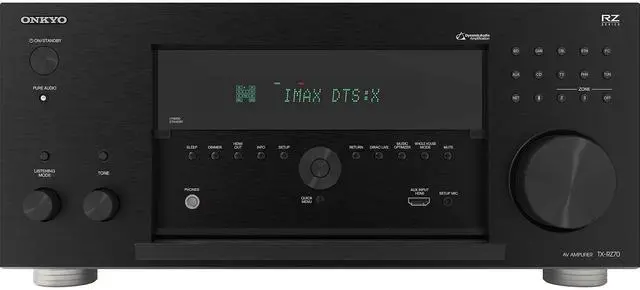 Alt view image 7 of 13 - Onkyo TX-RZ70 7.2.4ch IMAX Enhanced AV Receiver with Dirac Live (2023)