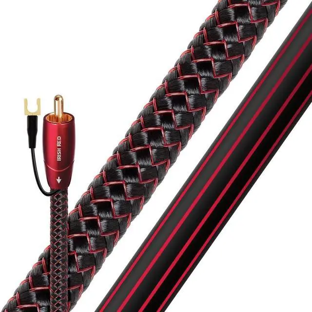 Alt view image 6 of 9 - AudioQuest Irish Red RCA Male to RCA Male Subwoofer Cable - 9.84 ft. (3m)