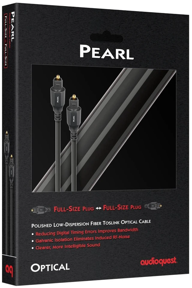 Alt view image 2 of 2 - 1.5m Pearl Optical Toslink Fiber-Optic Cable
