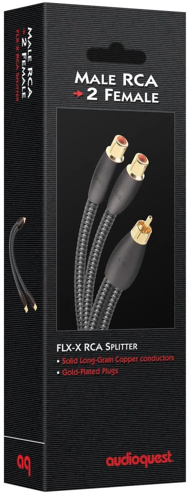 Alt view image 6 of 6 - AudioQuest Subwoofer Y-Cable 1M 2F