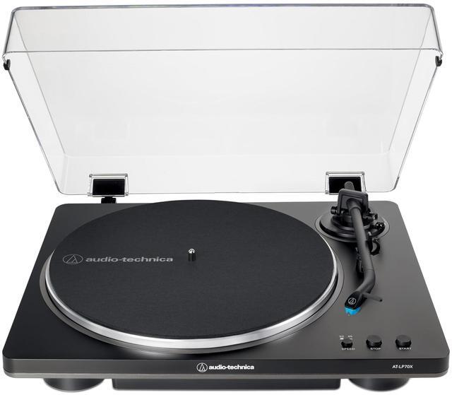 Alt view image 7 of 12 - Audio Technica AT-LP70X-BG Automatic Belt Drive Turntable - Black/Gray (2024)
