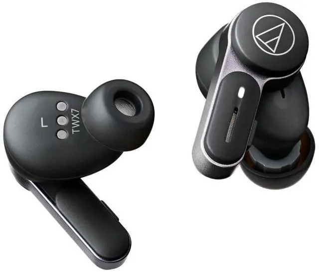 Alt view image 5 of 8 - Audio Technica ATH-TWX7 Wireless Earbuds - Black