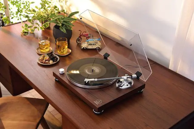 Alt view image 13 of 16 - Audio-Technica AT-LPW50BT-RW Manual Two-Speed Turntable with Bluetooth  Rosewood