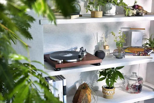 Alt view image 14 of 16 - Audio-Technica AT-LPW50BT-RW Manual Two-Speed Turntable with Bluetooth  Rosewood