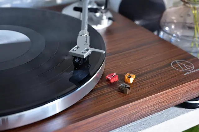 Alt view image 16 of 16 - Audio-Technica AT-LPW50BT-RW Manual Two-Speed Turntable with Bluetooth  Rosewood