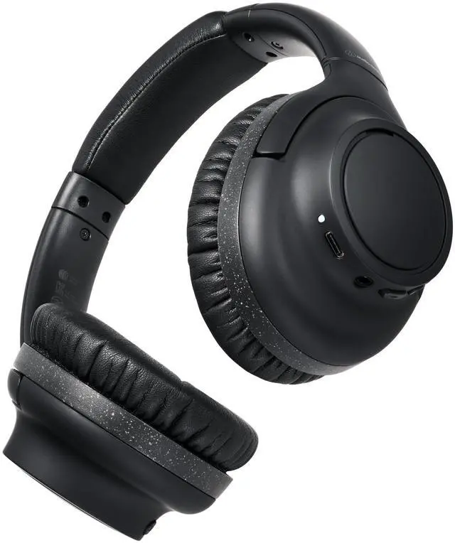 Alt view image 8 of 12 - Audio Technica ATH-S300BTBK Black Wireless Over-Ear Headphones (2024)