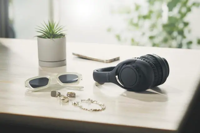 Alt view image 12 of 12 - Audio Technica ATH-S300BTBK Black Wireless Over-Ear Headphones (2024)