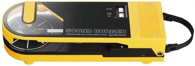 Alt view image 19 of 20 - Audio Technica Sound Burger - Portable Bluetooth Turntable - Yellow