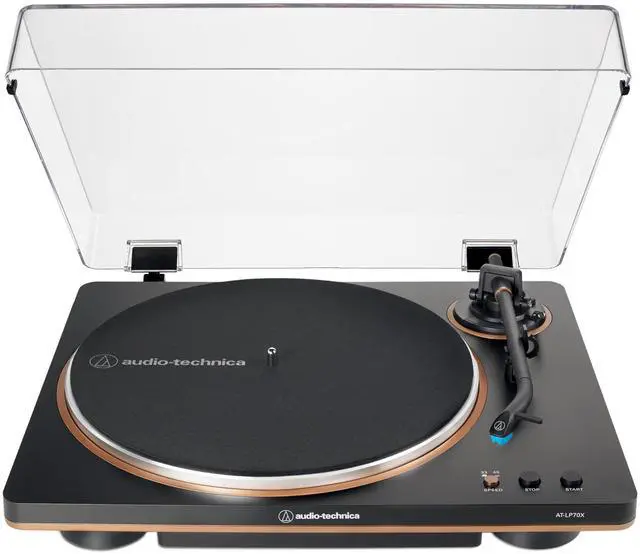 Alt view image 7 of 20 - Audio Technica AT-LP70X-BZ Automatic Belt Drive Turntable - Black/Bronze (2024)