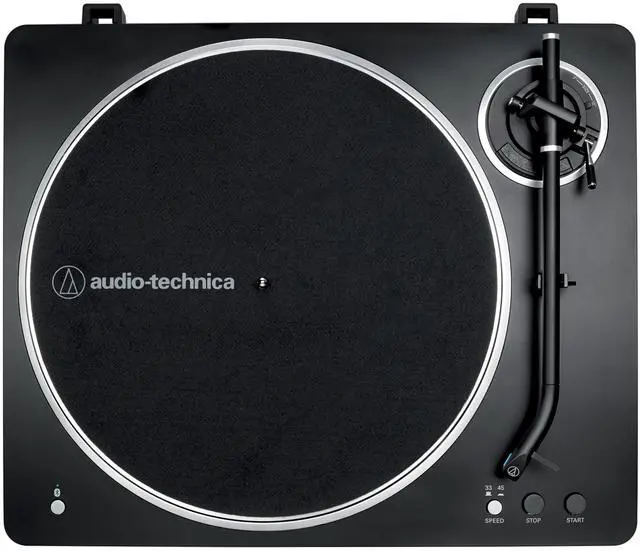 Alt view image 10 of 14 - Audio Technica AT-LP70XBT-BS Automatic Belt-Drive Turntable - Black/Silver