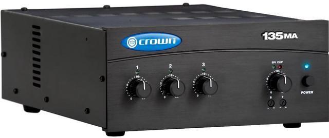 Alt view image 12 of 18 - CROWN 135MA 35WATT 3INPUT 80HM 70/100V AMP