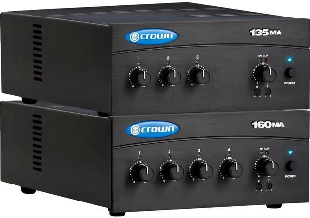 Alt view image 14 of 18 - CROWN 135MA 35WATT 3INPUT 80HM 70/100V AMP