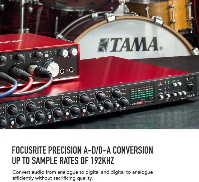 Alt view image 15 of 17 - Focusrite AMS-SCARLETT-OCTOPRE-DYNA Eight-channel Mic Pre With A-D/D-A Conversion And Analogue Compression