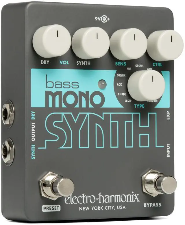 Alt view image 17 of 20 - Electro-Harmonix Bass Mono Synth Bass Synthesizer Pedal