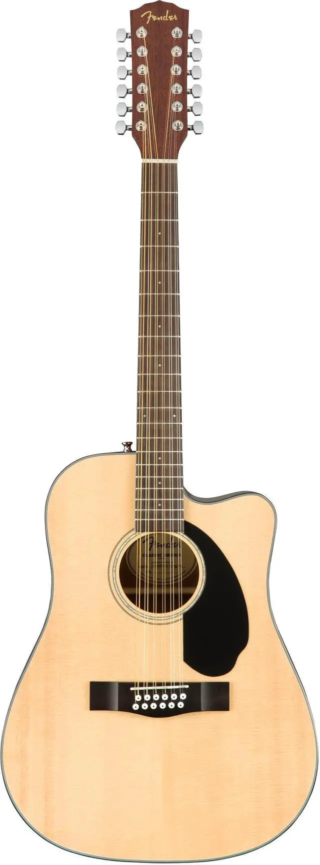 Main image of Fender 12-String Acoustic Electric Guitar, with 2-Year Warranty, with Fishman Acoustic Guitar Pickup with Tuner and Equalizer, Rounded Walnut Fingerboard, Glossed Natural Finish, Mahogany Body