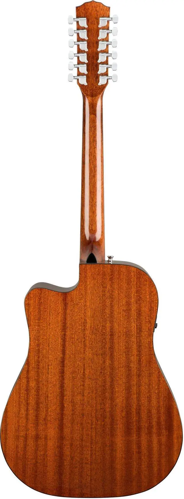 Alt view image 2 of 9 - Fender 12-String Acoustic Electric Guitar, with 2-Year Warranty, with Fishman Acoustic Guitar Pickup with Tuner and Equalizer, Rounded Walnut Fingerboard, Glossed Natural Finish, Mahogany Body
