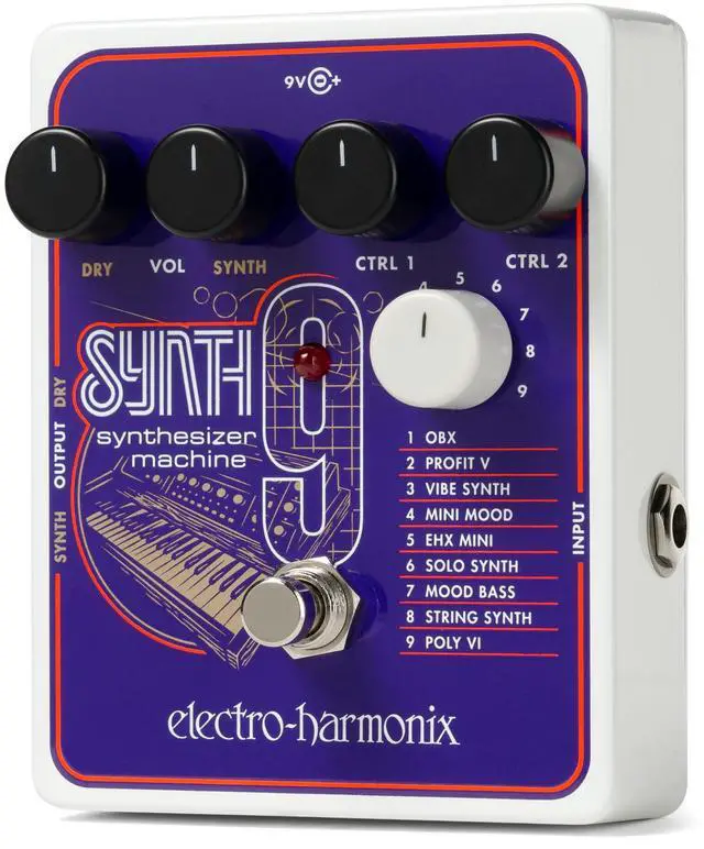 Alt view image 14 of 16 - Electro-Harmonix SYNTH9 Synthesizer Machine Guitar Effects Pedal
