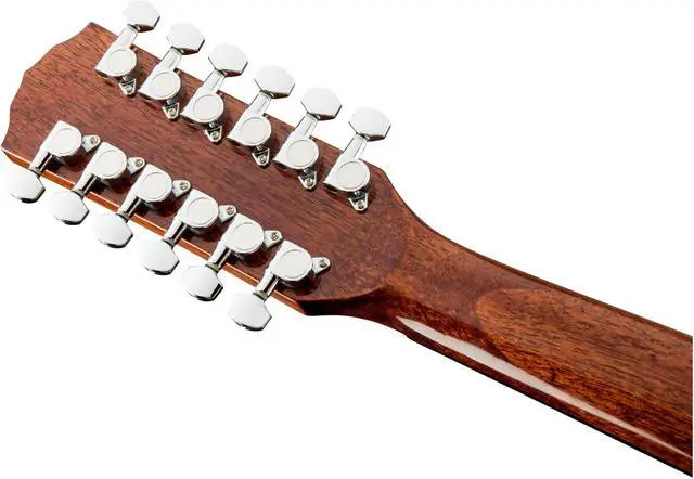 Alt view image 7 of 9 - Fender 12-String Acoustic Electric Guitar, with 2-Year Warranty, with Fishman Acoustic Guitar Pickup with Tuner and Equalizer, Rounded Walnut Fingerboard, Glossed Natural Finish, Mahogany Body