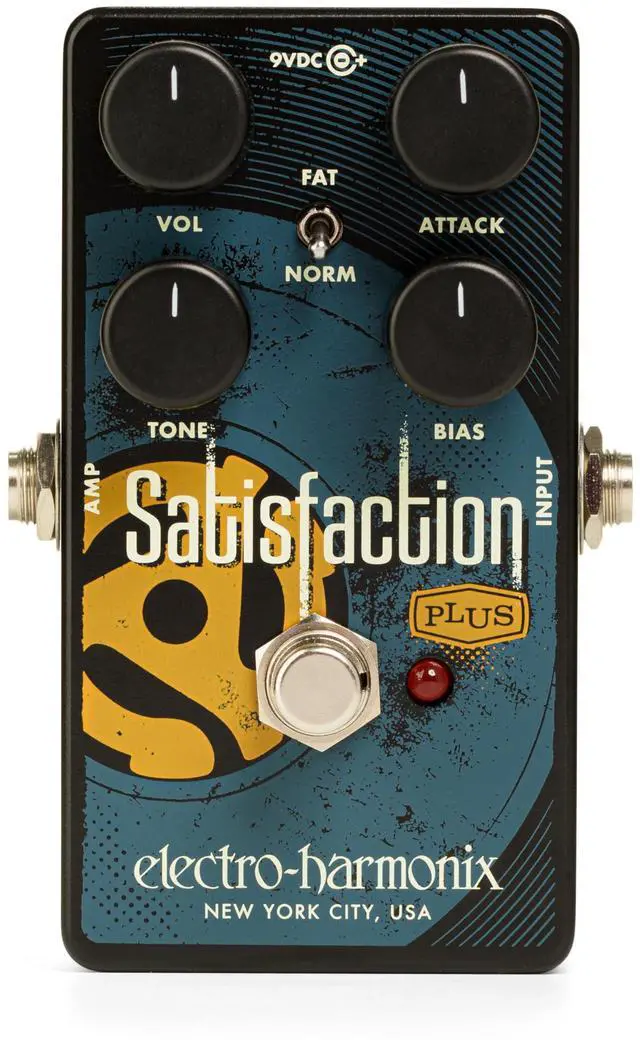 Alt view image 7 of 12 - Electro-Harmonix Satisfaction Plus Fuzz True Bypass Electric Guitar Analog Pedal