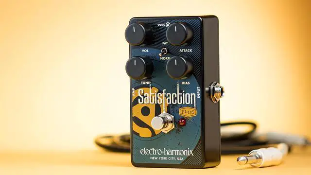 Alt view image 11 of 12 - Electro-Harmonix Satisfaction Plus Fuzz True Bypass Electric Guitar Analog Pedal