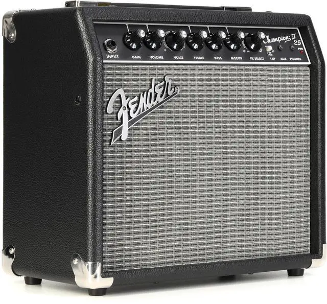 Main image of Fender Champion II 25 Guitar Amp, 25 Watts, with 2-Year Warranty, Features 12 Built-In Effects Models